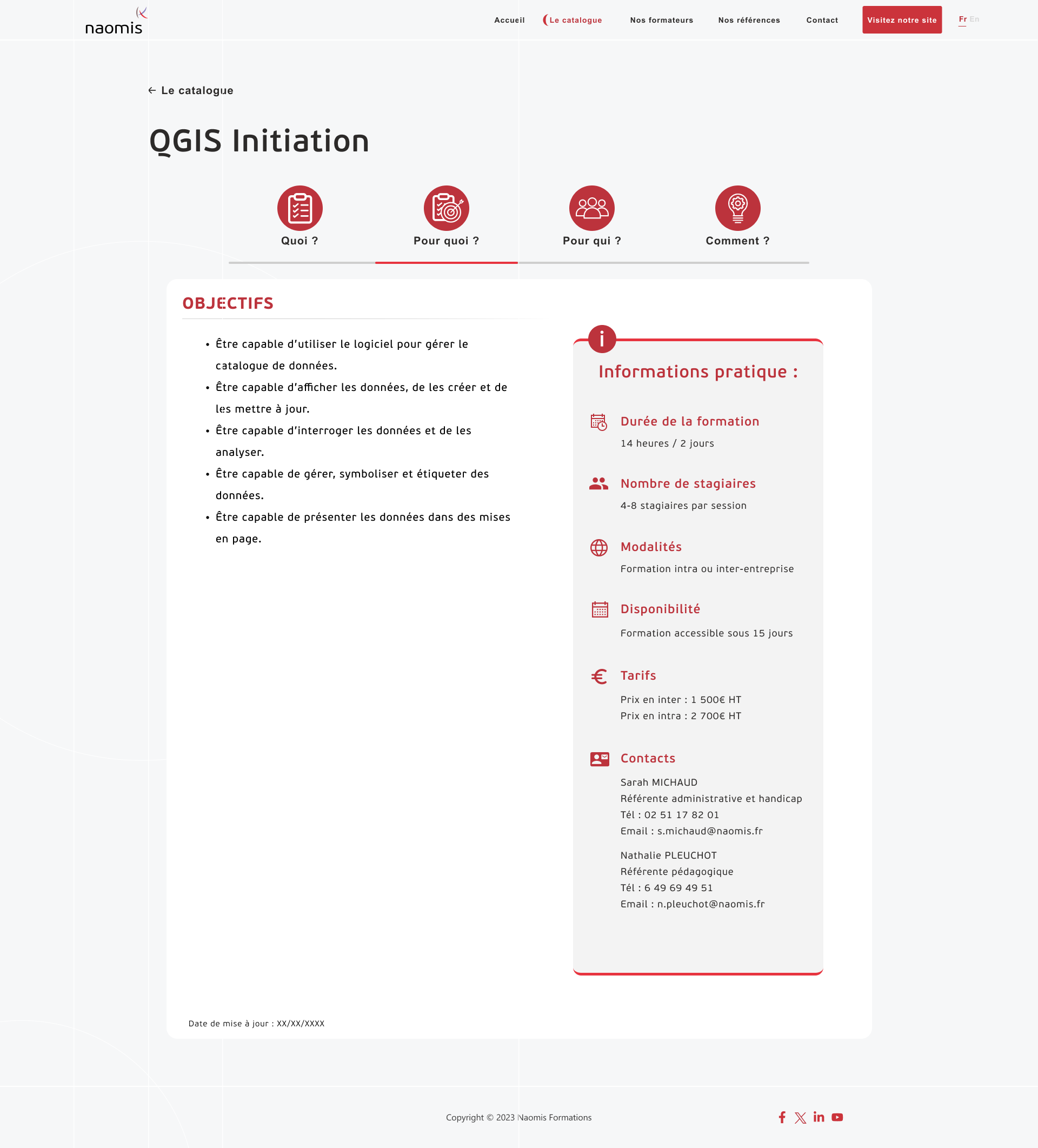 Formation - Objectifs