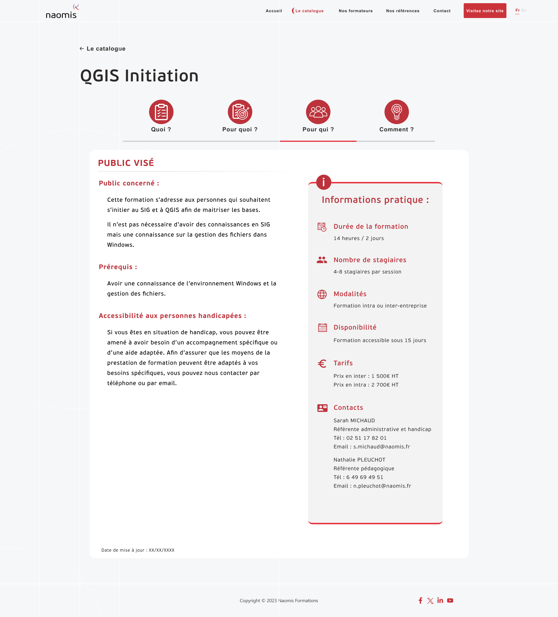 Formation - Public visé