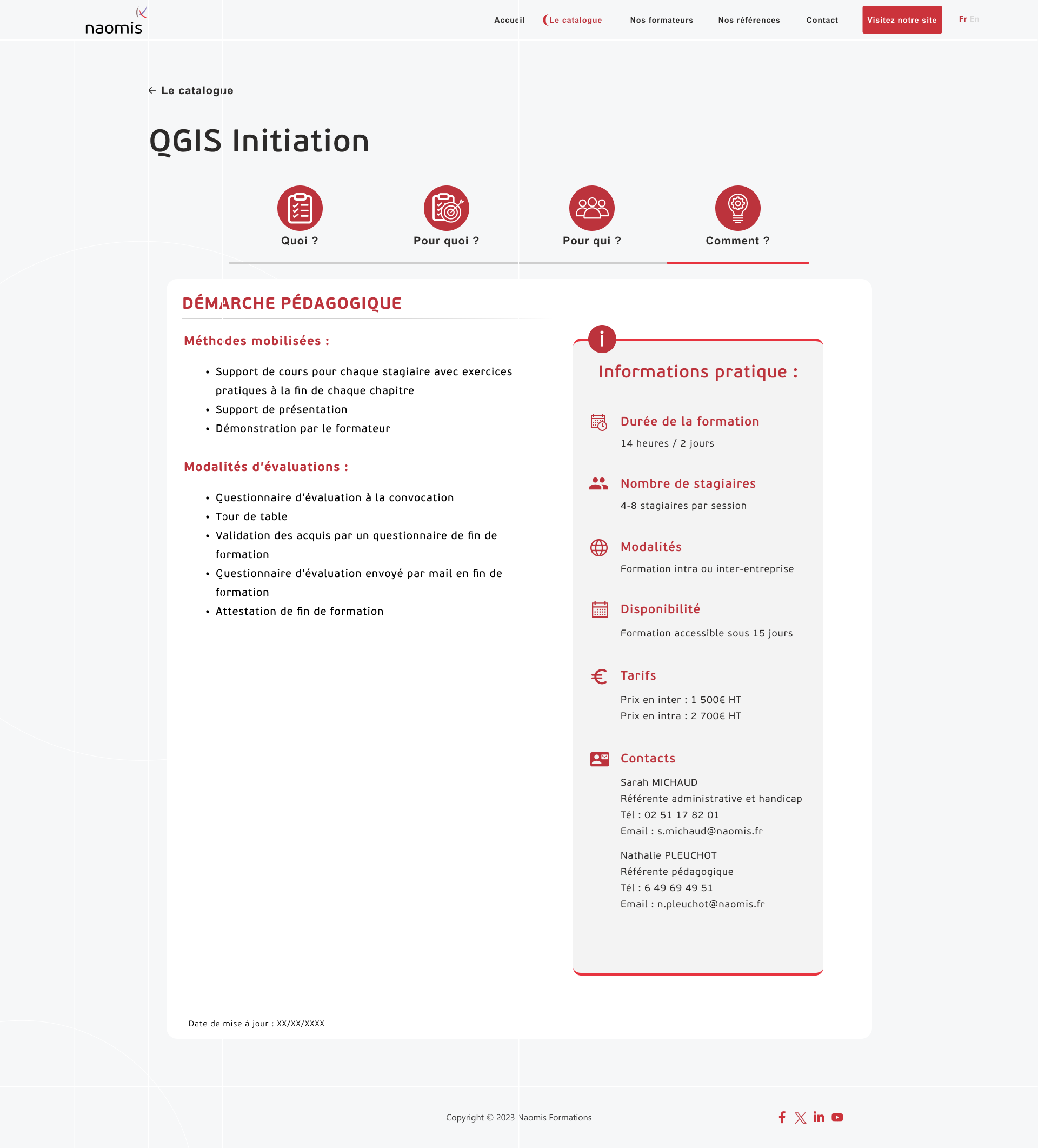 Formation - Démarche pédagogique