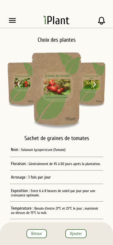 Customisation - plantes